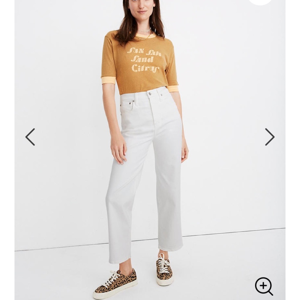 Brand new madewell slim wide leg jeans